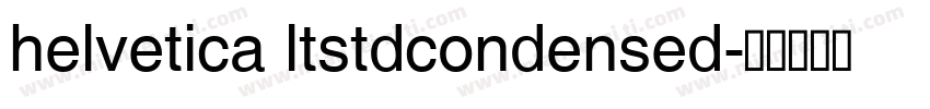 helvetica ltstdcondensed字体转换